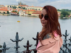 Rusi natočili porno v Prahe na Karlovom moste porno video